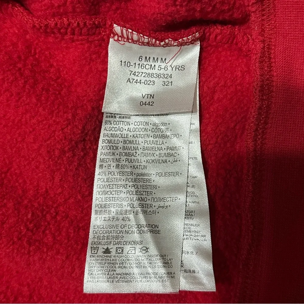 Nike Air Jordan Boys Full-Zip Red Hoodie Jumpman Logo size Medium